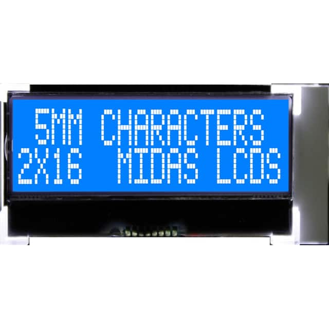 Midas Displays MCCOG21605D6W-BNMLWI