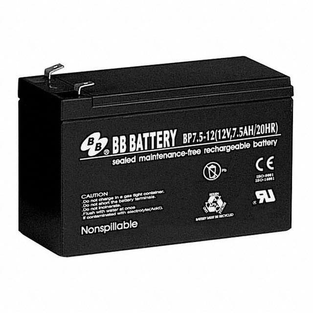 B B Battery BP7.5-12-T2-FR