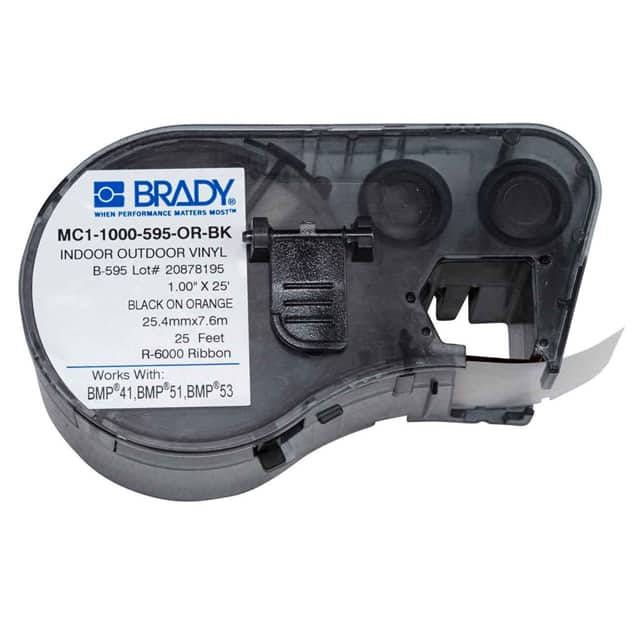 Brady Corporation MC1-1000-595-OR-BK