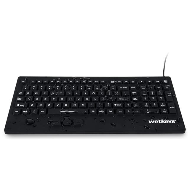 WetKeys Washable Keyboards KBWKRC105SPI-BK
