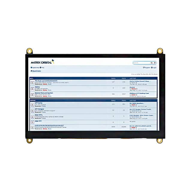 Matrix Orbital HTT70A-TPC-BLM-B0-H6-CH-VPT