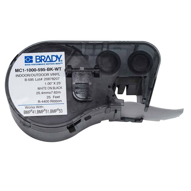 Brady Corporation MC1-1000-595-BK-WT