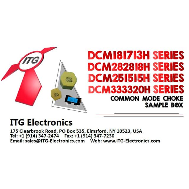 ITG Electronics, Inc. DCM SERIES SAMPLES KITS