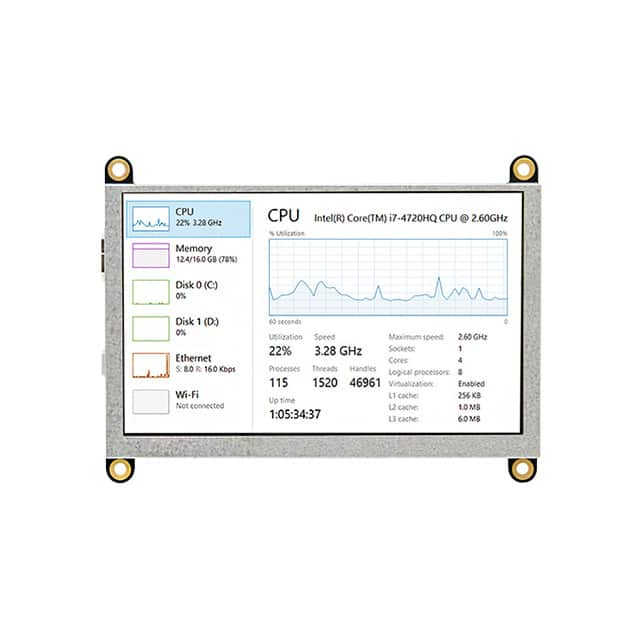 Matrix Orbital HTT50A-TPN-BLM-B0-H5-CH-V5