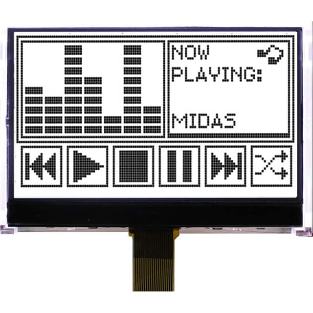 Midas Displays MCCOG128064N6W-FPTLW